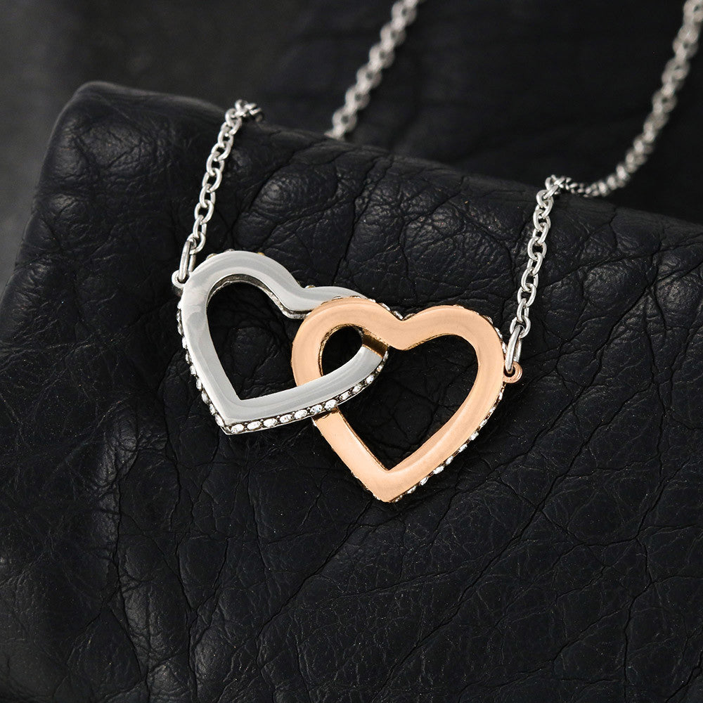 To My Mom – Double Heart Interlocking Hearts Necklace - Love, Your Daughter