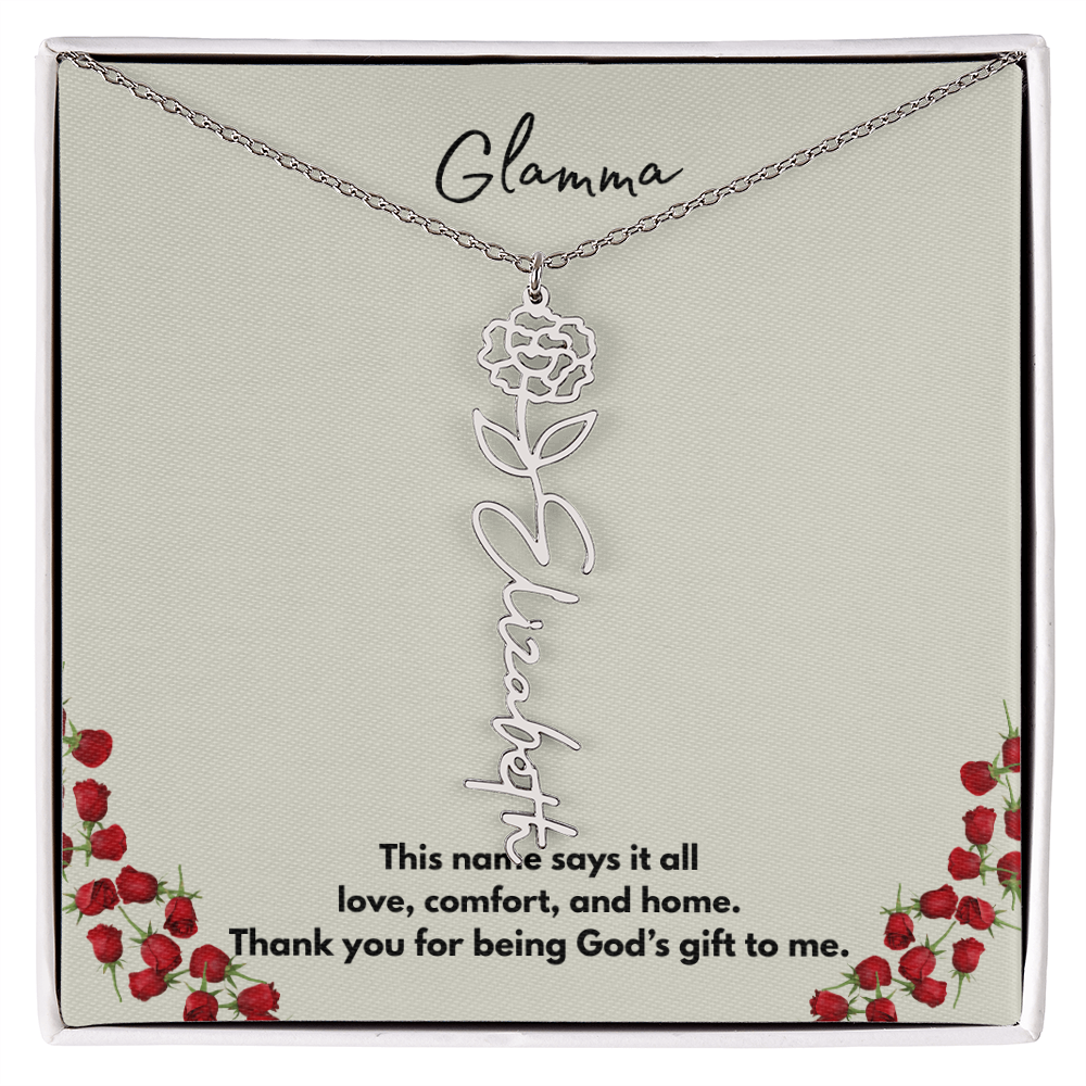 Glamma | Flower Personalized Necklace