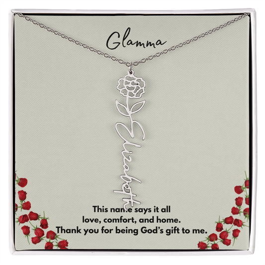 Glamma | Flower Personalized Necklace