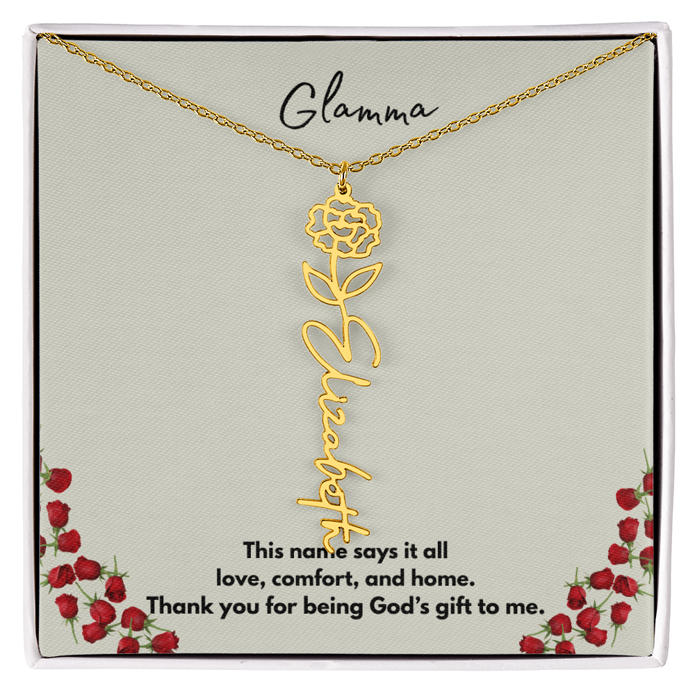 Glamma | Flower Personalized Necklace