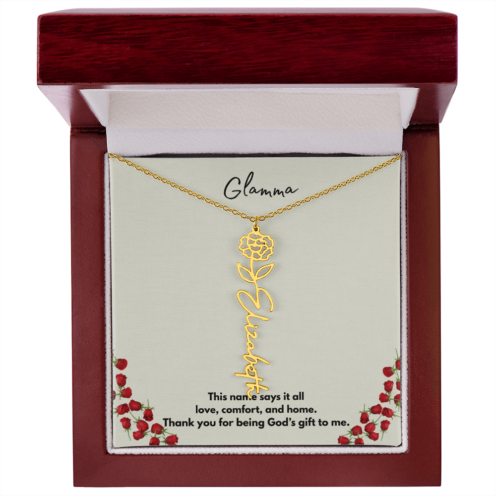 Glamma | Flower Personalized Necklace