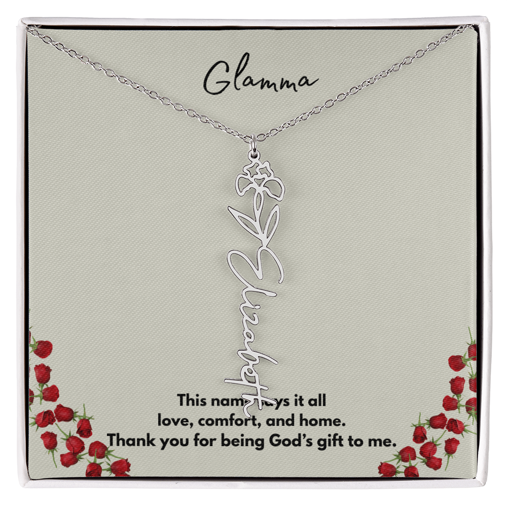 Glamma | Flower Personalized Necklace