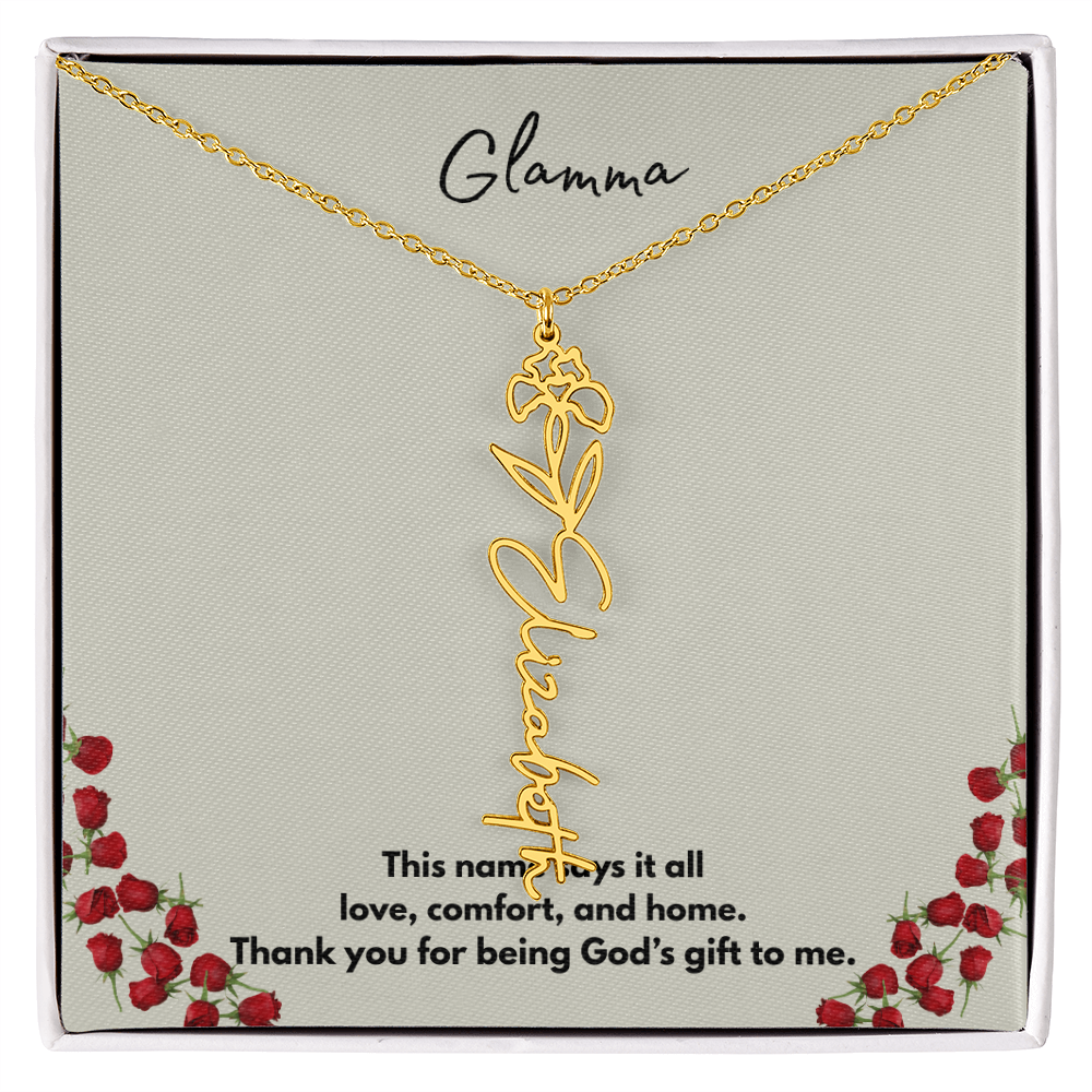 Glamma | Flower Personalized Necklace