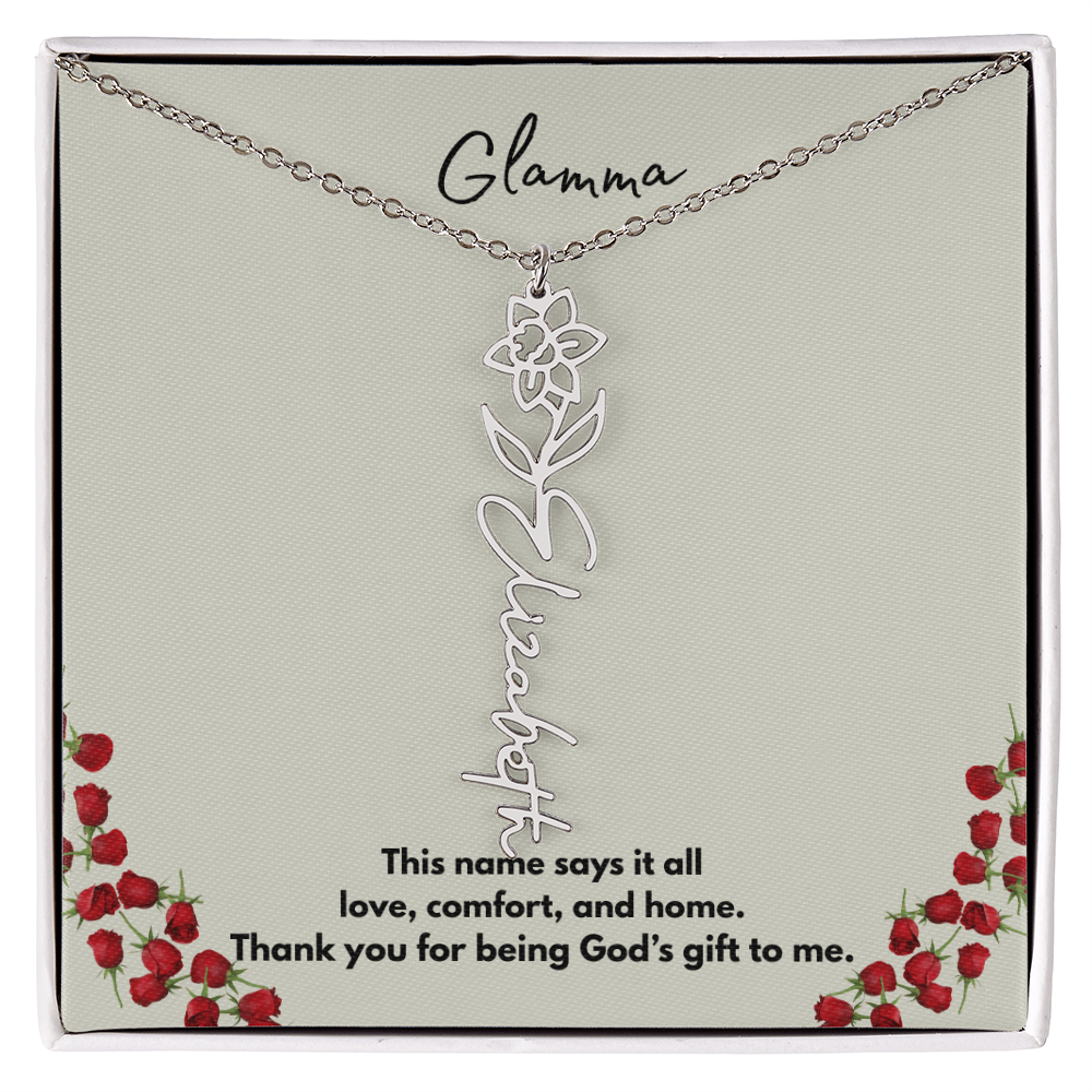 Glamma | Flower Personalized Necklace