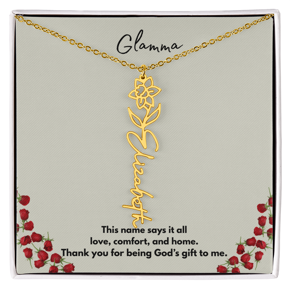 Glamma | Flower Personalized Necklace