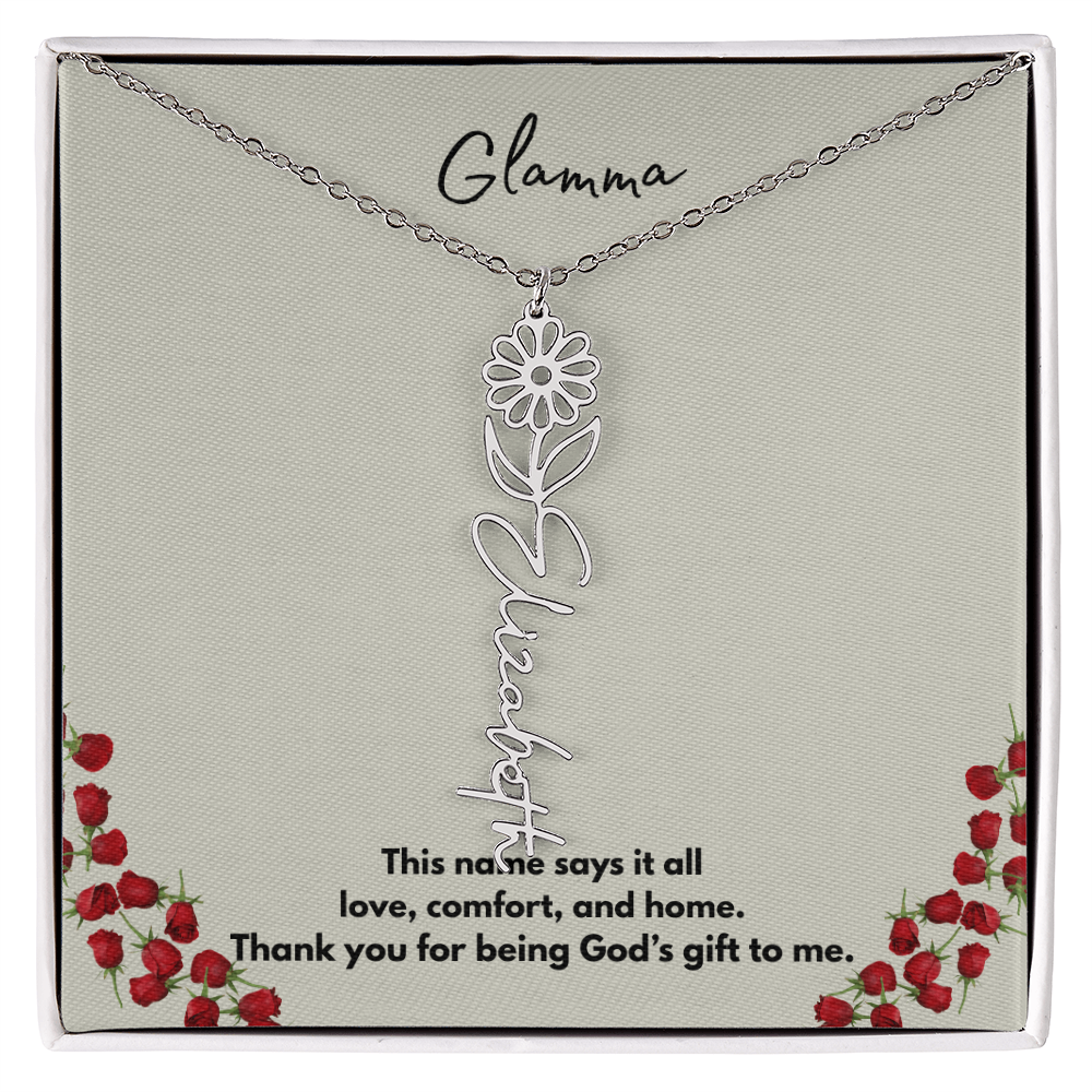 Glamma | Flower Personalized Necklace