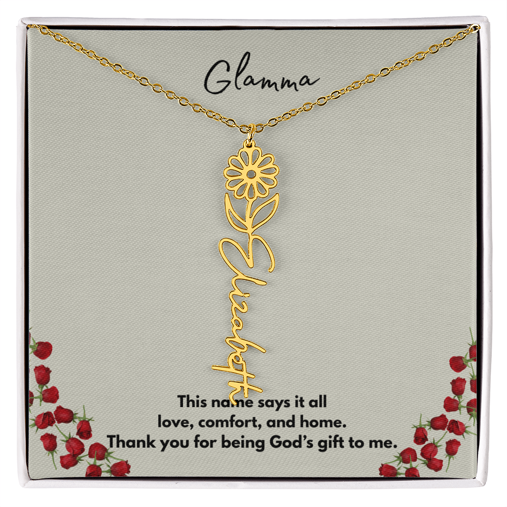 Glamma | Flower Personalized Necklace