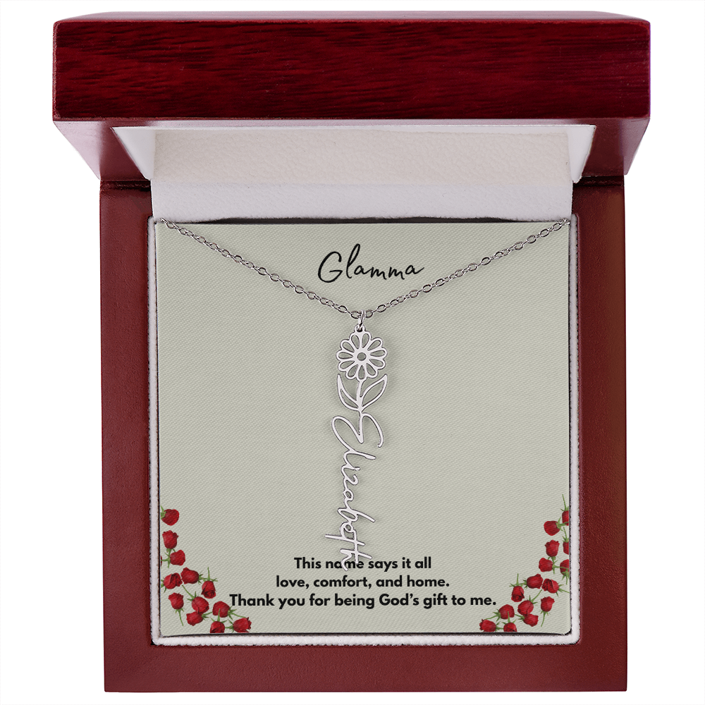 Glamma | Flower Personalized Necklace