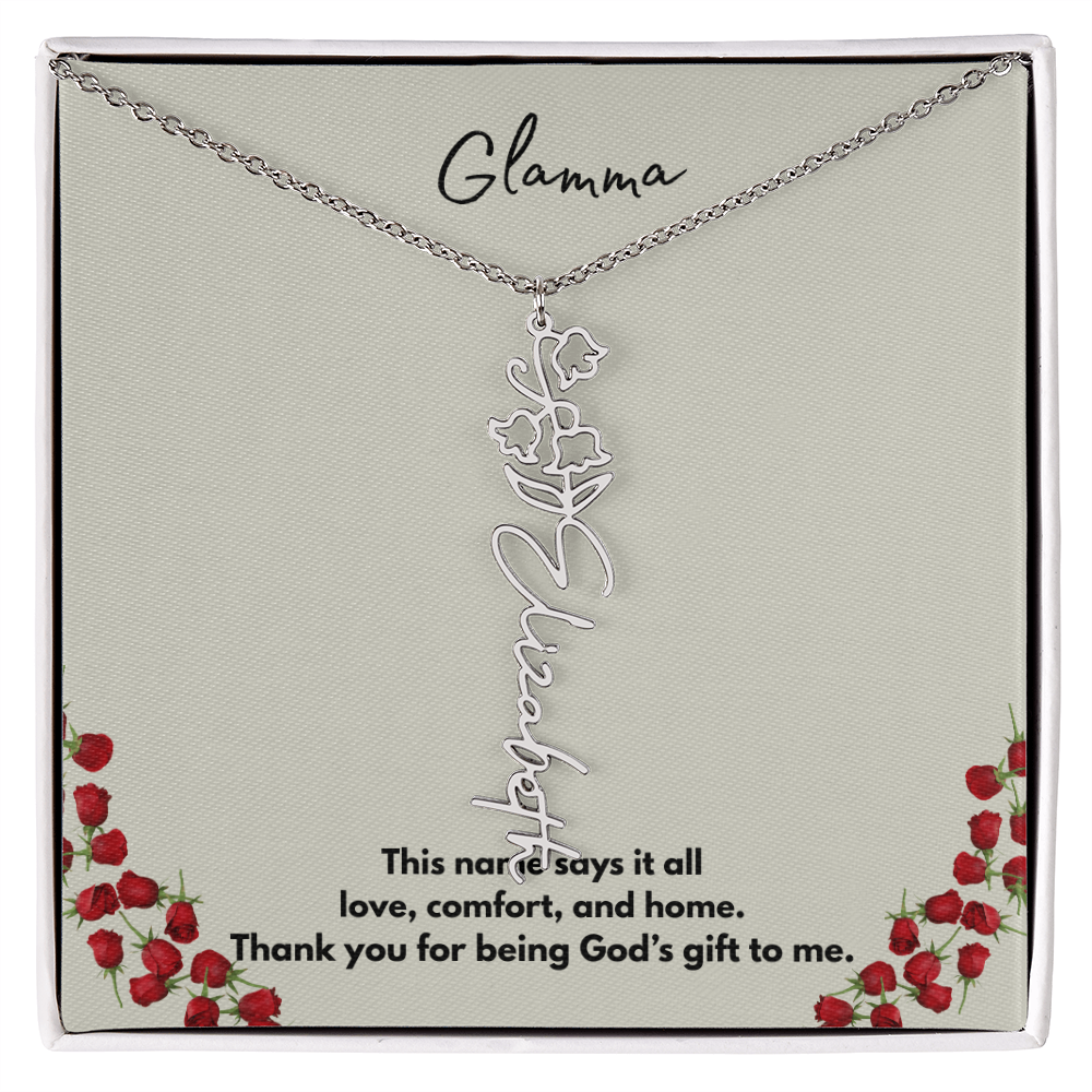 Glamma | Flower Personalized Necklace
