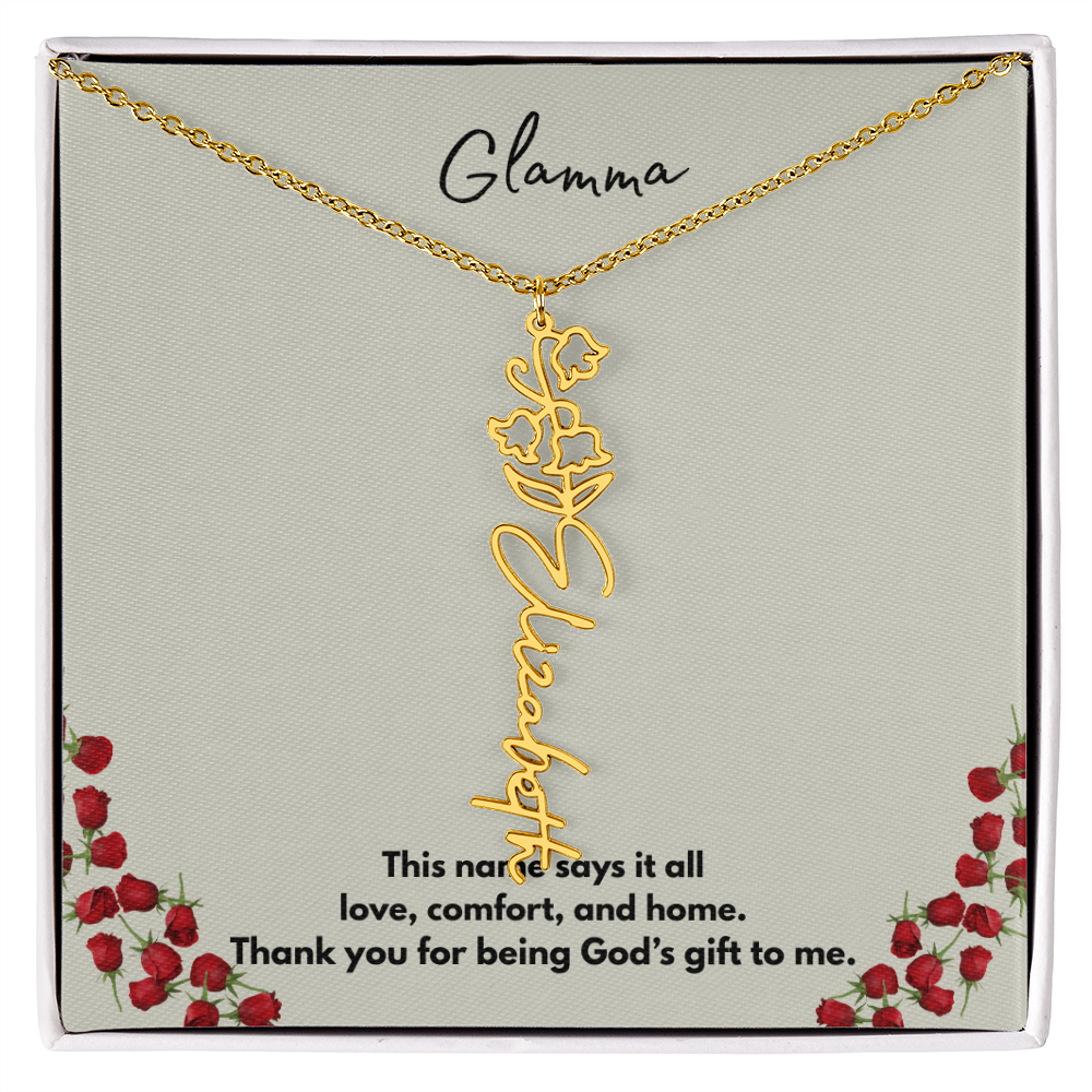 Glamma | Flower Personalized Necklace