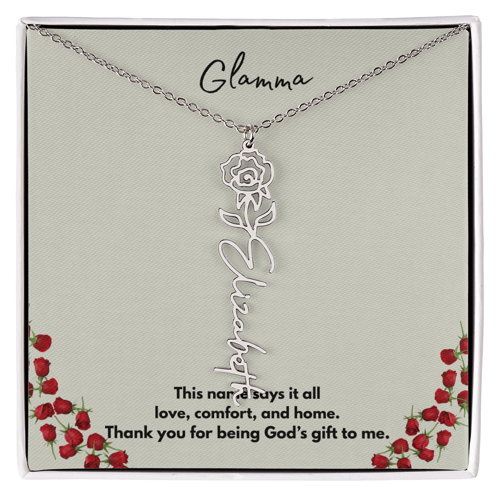 Glamma | Flower Personalized Necklace