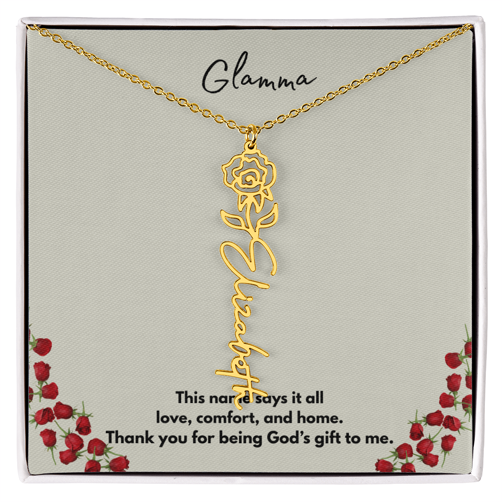 Glamma | Flower Personalized Necklace