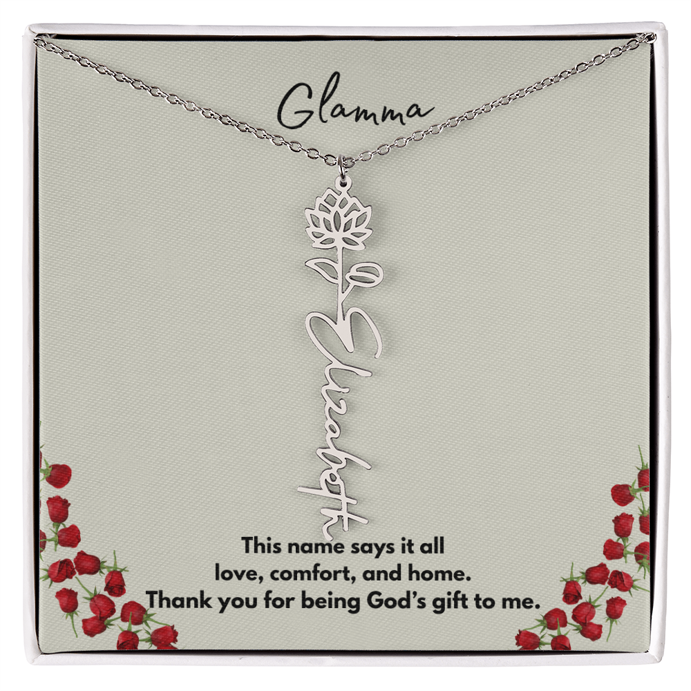Glamma | Flower Personalized Necklace
