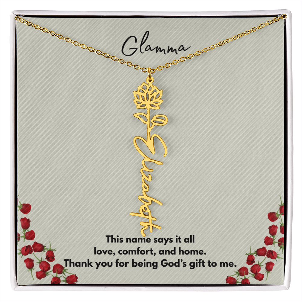 Glamma | Flower Personalized Necklace