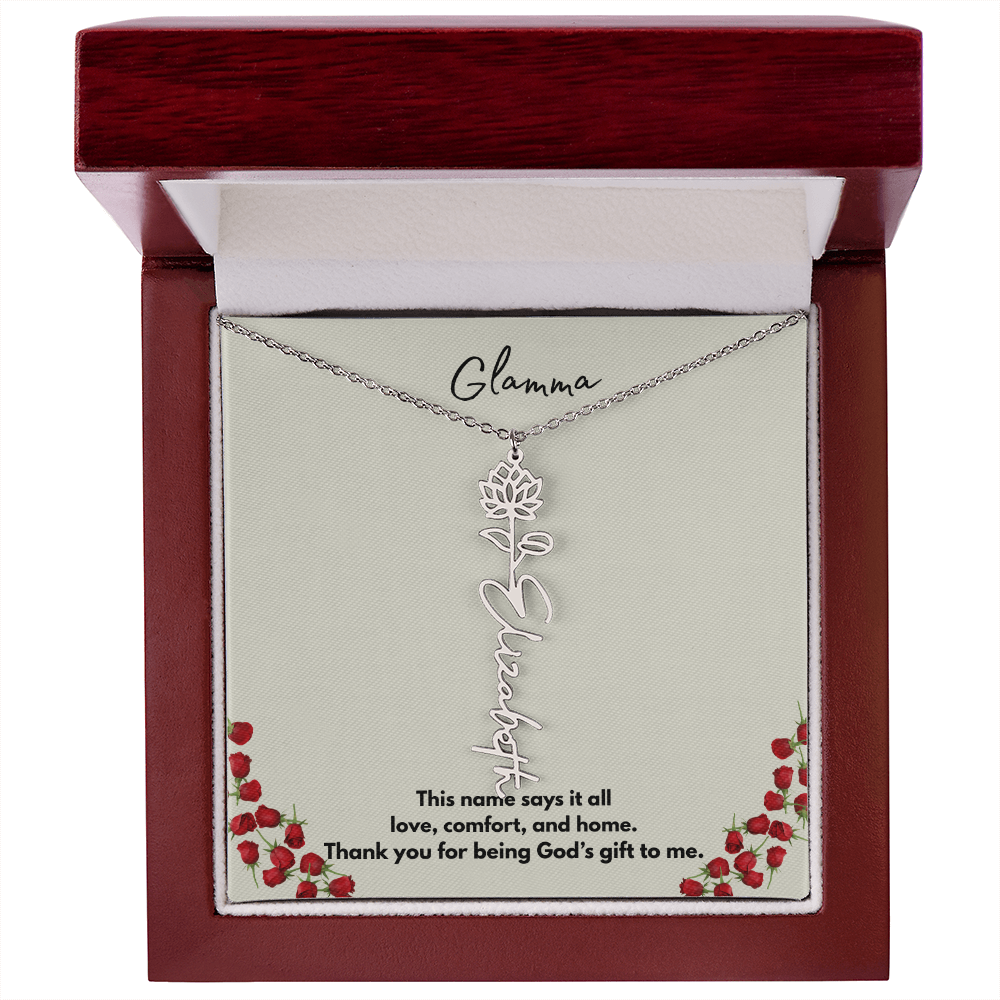 Glamma | Flower Personalized Necklace