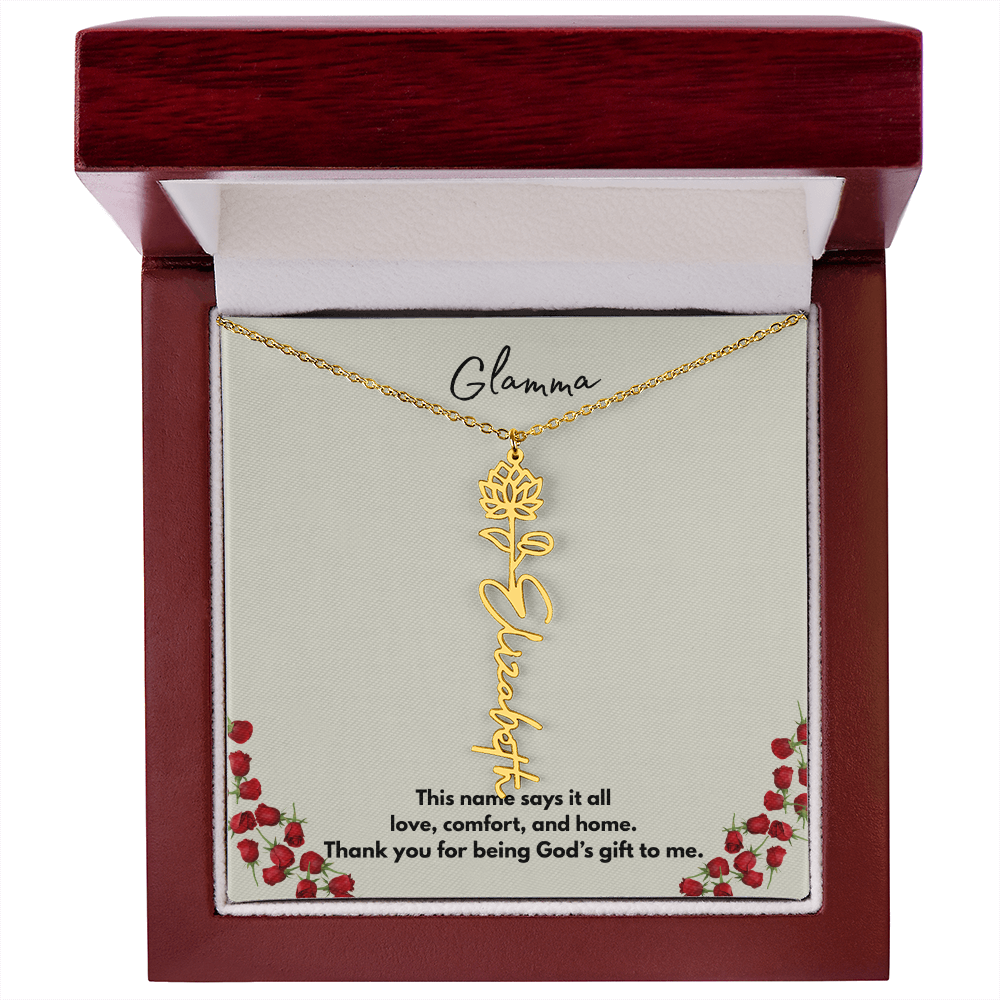 Glamma | Flower Personalized Necklace