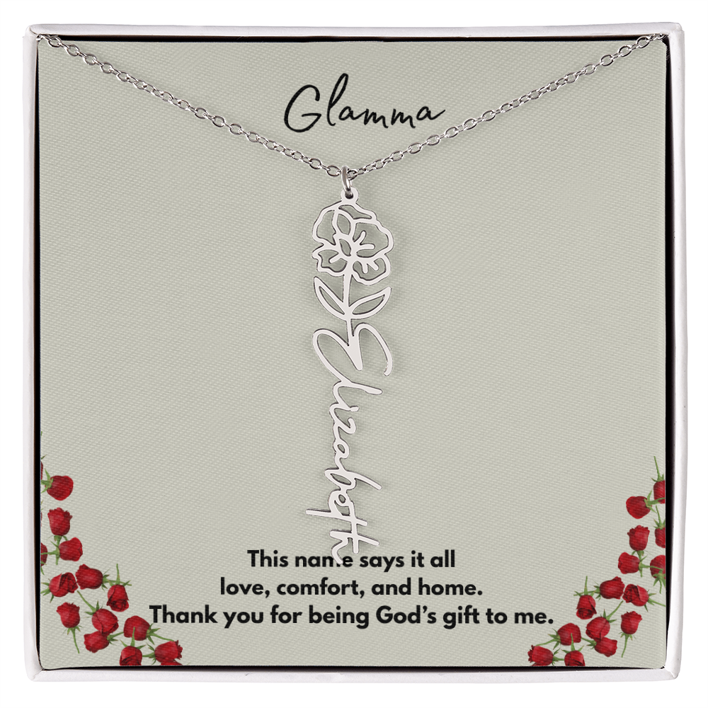 Glamma | Flower Personalized Necklace