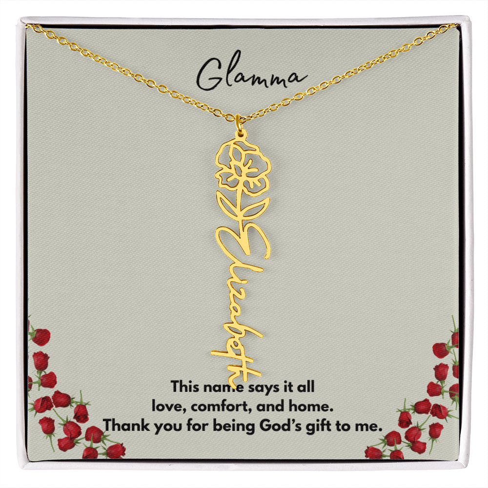 Glamma | Flower Personalized Necklace