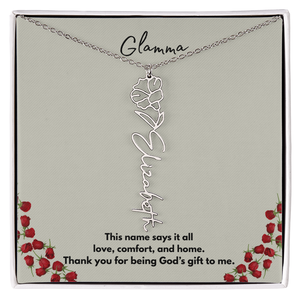 Glamma | Flower Personalized Necklace