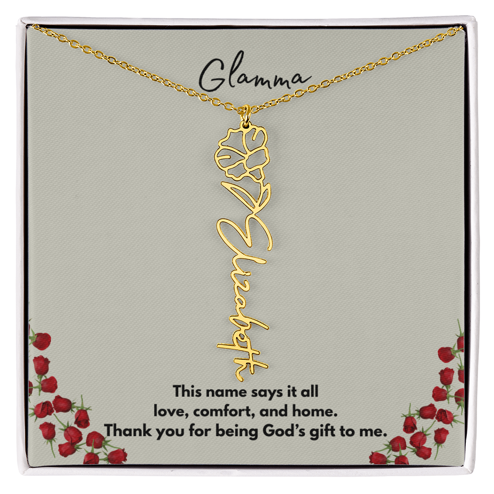Glamma | Flower Personalized Necklace