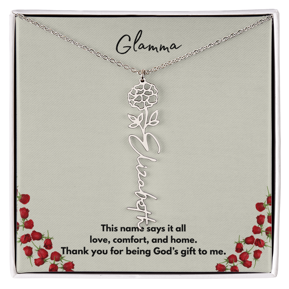 Glamma | Flower Personalized Necklace