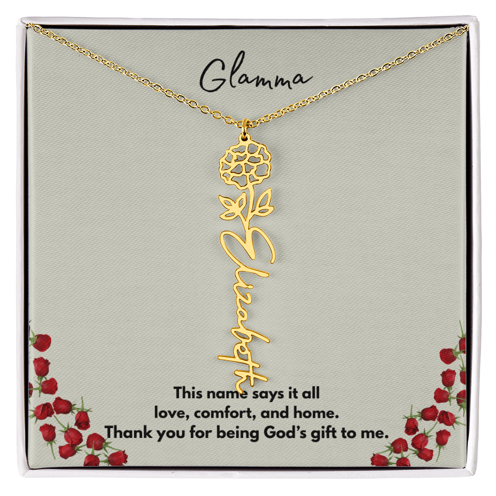 Glamma | Flower Personalized Necklace