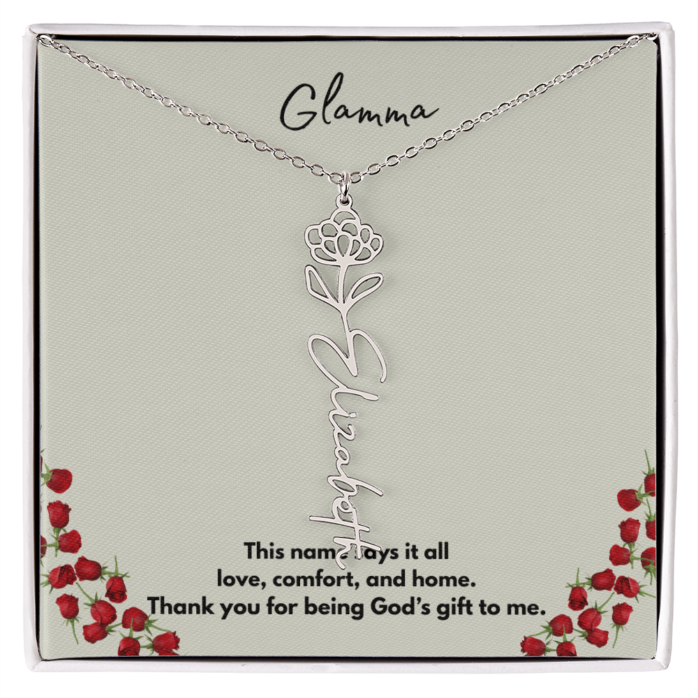 Glamma | Flower Personalized Necklace