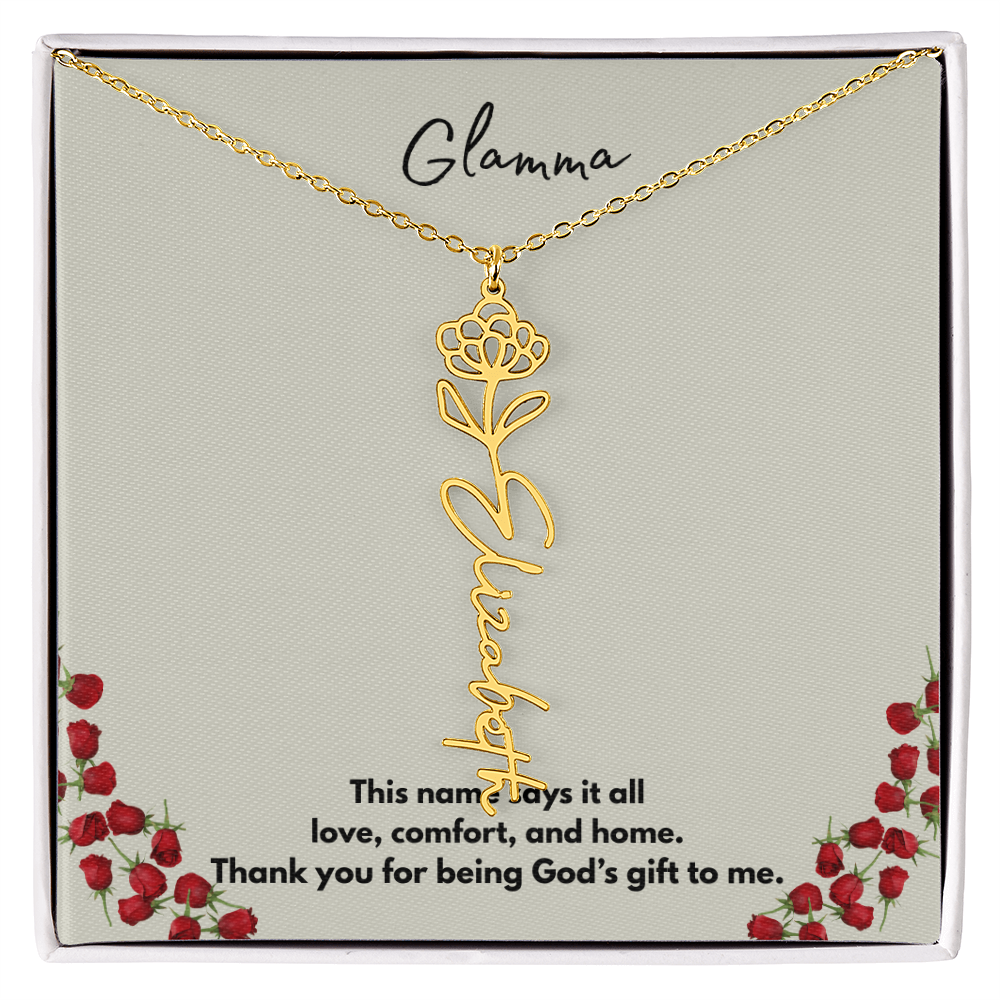 Glamma | Flower Personalized Necklace