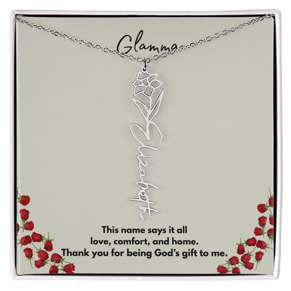 Glamma | Flower Personalized Necklace