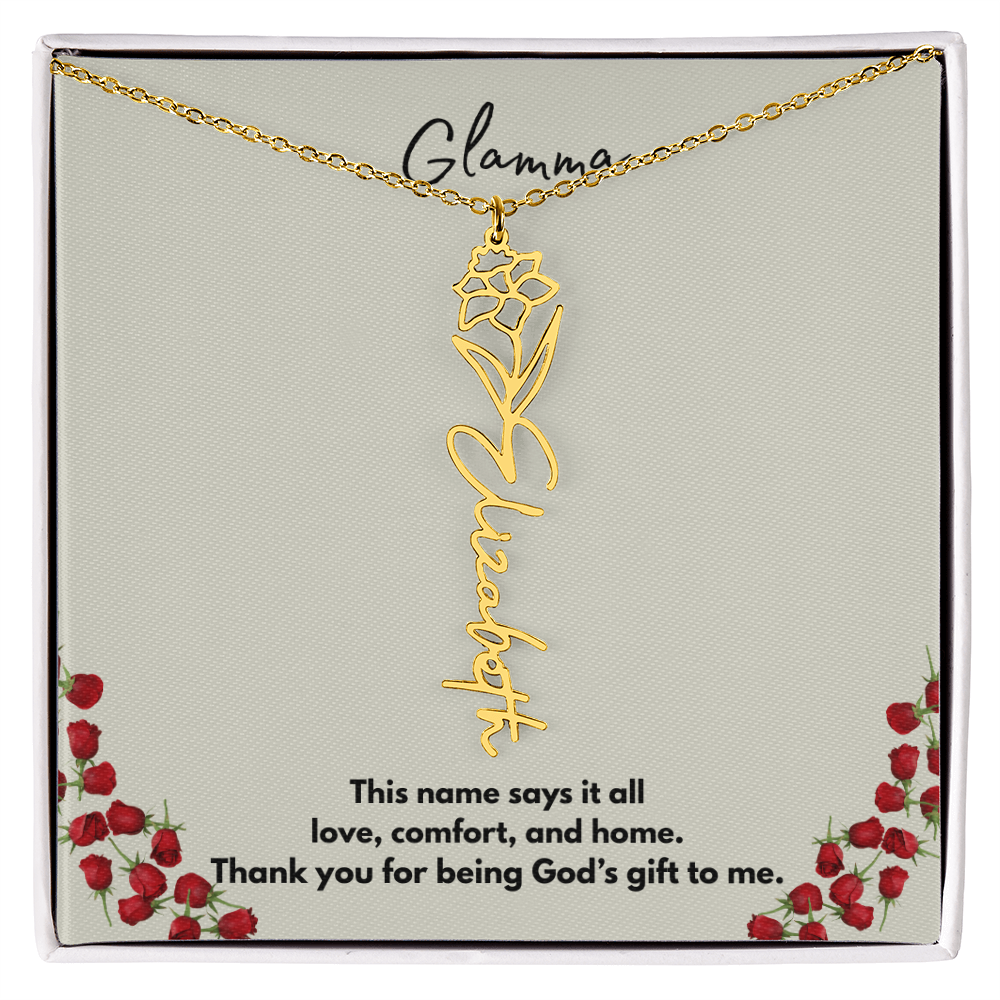 Glamma | Flower Personalized Necklace